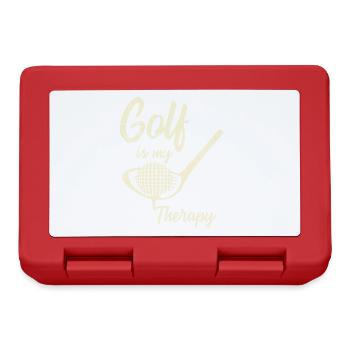 Golf is my Therapy - Brotdose - Rot - Vorne