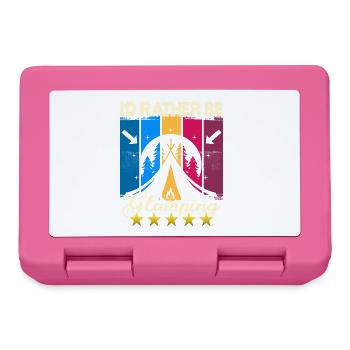 I'd rather be Glamping - Brotdose - Pink - Vorne