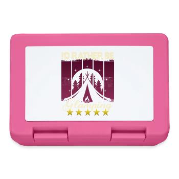 I'd rather be Glamping - Brotdose - Pink - Vorne