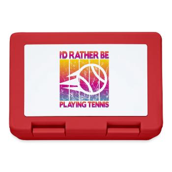 I'd rather be playing tennis - Brotdose - Rot - Vorne