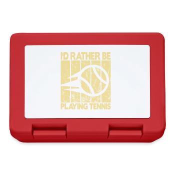 I'd rather be playing tennis - Brotdose - Rot - Vorne