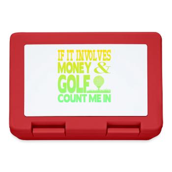 Argent et golf - Boîte à goûter - rouge - Devant