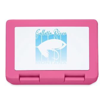 Gallatin River Montana Fly Fishing - Lunchbox - pink - Front