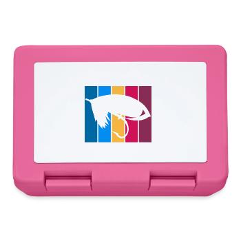 North Platte River Wyoming Fly Fishing - Lunchbox - pink - Front