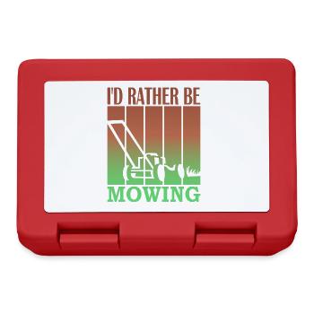 I'd rather be mowing - Brotdose - Rot - Vorne