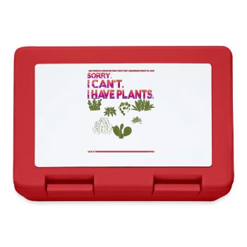 Désolé je ne peux pas avoir des plantes - Boîte à goûter - rouge - Devant