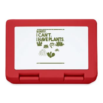 Désolé je ne peux pas avoir des plantes - Boîte à goûter - rouge - Devant