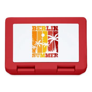 Berlin Summer - Brotdose - Rot - Vorne