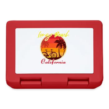Long Beach California Fahrrad - Brotdose - Rot - Vorne