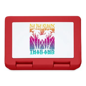 Vintage Phi Phi Islands Thaïlande - Boîte à goûter - rouge - Devant