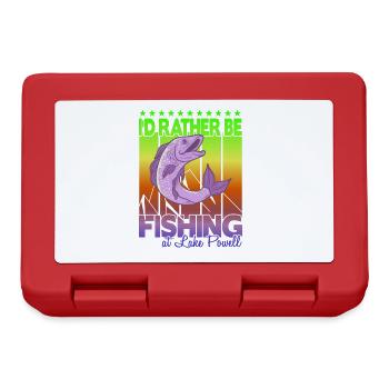 I'd rather fish at Lake Powell - Lunchbox - red - Front