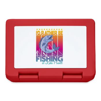 I'd rather fish at Lake Powell - Lunchbox - red - Front