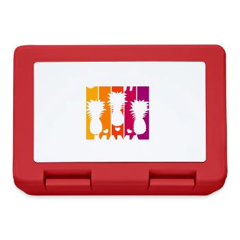 Vintage Pineapple Mama Sunset - Lunchbox - red - Front