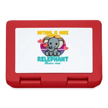 Nothing is more Relephant than me - Lunchbox - red - Front