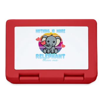 Nothing is more Relephant than me - Lunchbox - red - Front