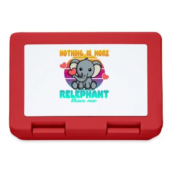 Nothing is more Relephant than me - Lunchbox - red - Front