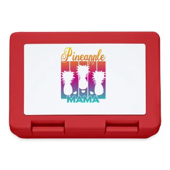 Vintage Pineapple Mama Sunset - Lunchbox - red - Front