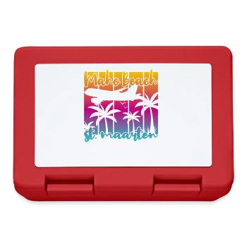 Maho Beach St. Maarten - Lunchbox - red - Front