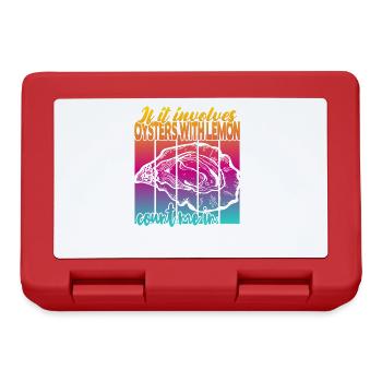 Oysters with lemon - Lunchbox - red - Front