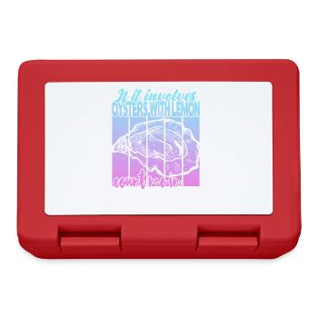 Oysters with lemon - Lunchbox - red - Front