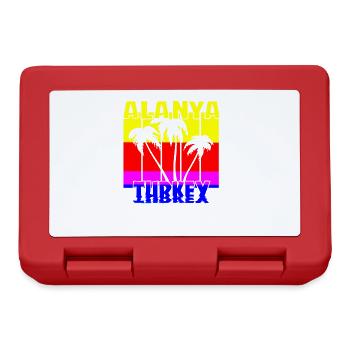 Alanya Turquie - Boîte à goûter - rouge - Devant