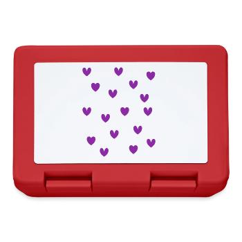 Purple Hearts - Lunchbox - red - Front