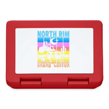 North Rim Grand Canyon Camping - Lunchbox - red - Front