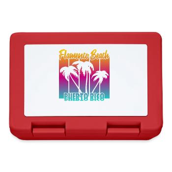Flamenco Beach Puerto Rico - Brotdose - Rot - Vorne