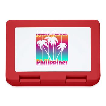 Vintage White Beach Philippines - Brotdose - Rot - Vorne