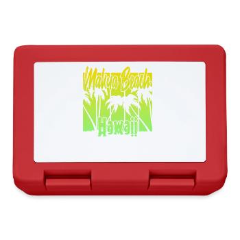 Makua Beach Hawaii - Lunchbox - red - Front