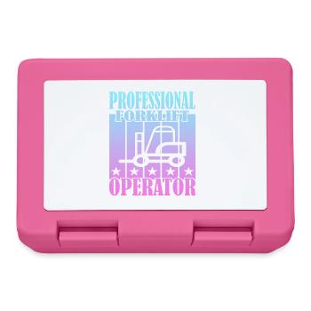 Professional Forklift Operator - Lunchbox - pink - Front