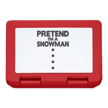 Pretend i'm a snowman - Brotdose - Rot - Vorne