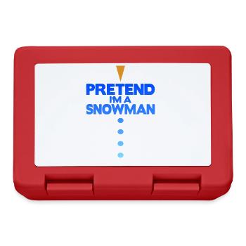 Pretend i'm a snowman - Brotdose - Rot - Vorne