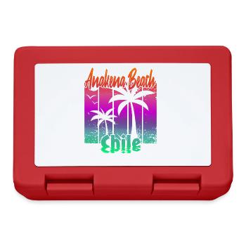 Anakena Beach Chile - Lunchbox - red - Front