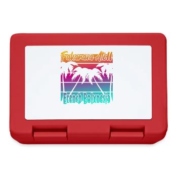 Atoll de Fakarava Français Polynésie - Boîte à goûter - rouge - Devant