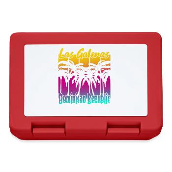 Las Galeras Dominican Republic - Lunchbox - red - Front