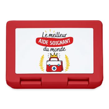 Le meilleur aide soignant du monde - Boîte à goûter - rouge - Devant