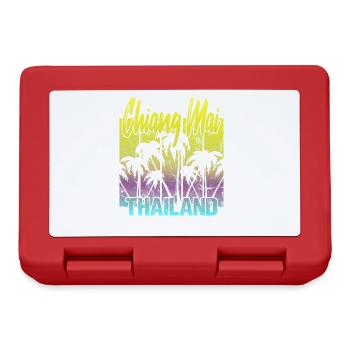 Chiang Mai Thailand - Brotdose - Rot - Vorne