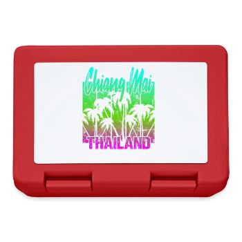 Chiang Mai Thailand - Brotdose - Rot - Vorne