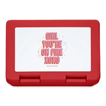 GIRL YOU ́RE ON FIRE - T-shirt & Hoddie - Boîte à goûter - rouge - Devant