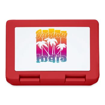 Jammu India Sunset - Lunchbox - red - Front