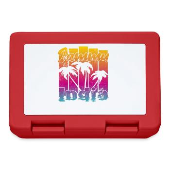 Jammu India Sunset - Lunchbox - red - Front