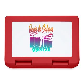 Vintage Praia da Salema Algarve - Lunchbox - red - Front