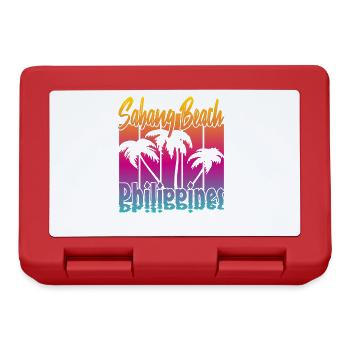 Vintage Sabang Beach Philippines - Brotdose - Rot - Vorne