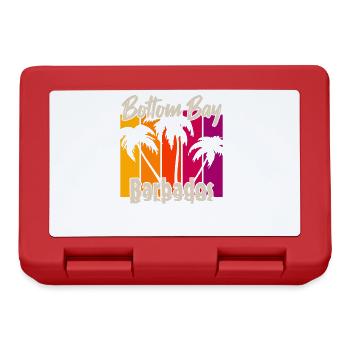 Vintage Bottom Bay Barbados Sunset - Lunchbox - red - Front