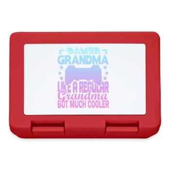 Gamer Oma - Brotdose - Rot - Vorne