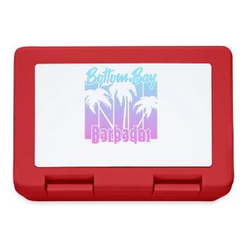 Vintage Bottom Bay Barbados Sunset - Lunchbox - red - Front