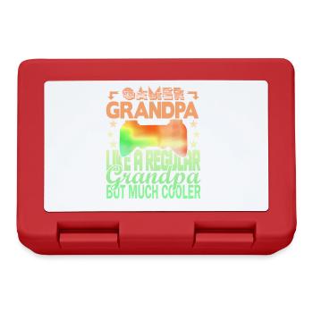 Grand-père joueur - Boîte à goûter - rouge - Devant