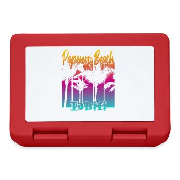 Papenoo Beach Tahiti - Lunchbox - red - Front