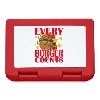 Every Burger Counts - Lunchbox - red - Front